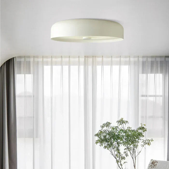 Energy-efficient LED lamp powered on in a modern hallway setting.