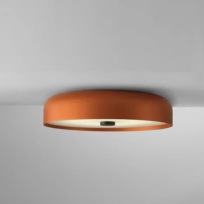 Full view of the stylish LED ceiling light fixture against a minimalist interior backdrop.