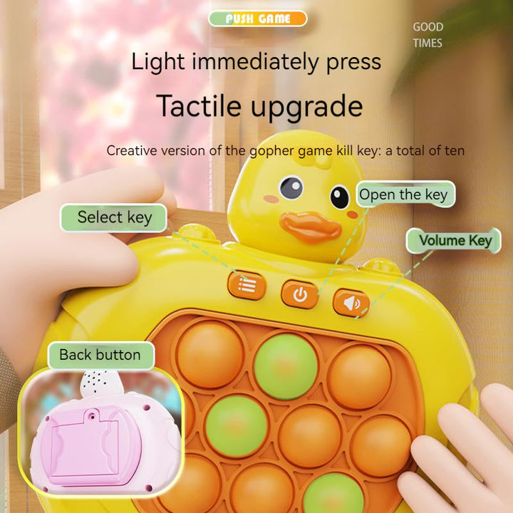 Colorful handheld puzzle electronic toy for kids sensory skill development