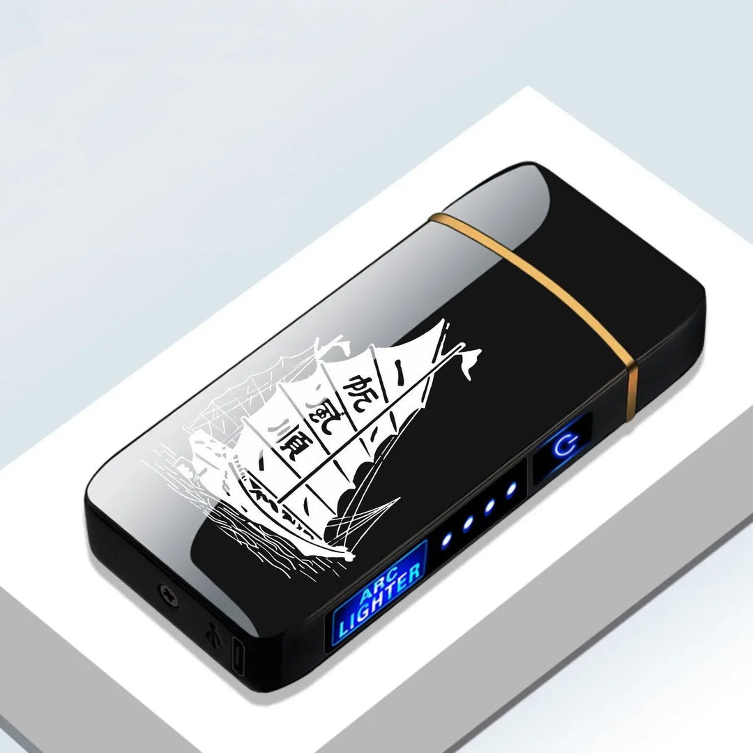 Gift box packaging for the premium dual arc metal plasma lighter [[lstfy-media:14]]