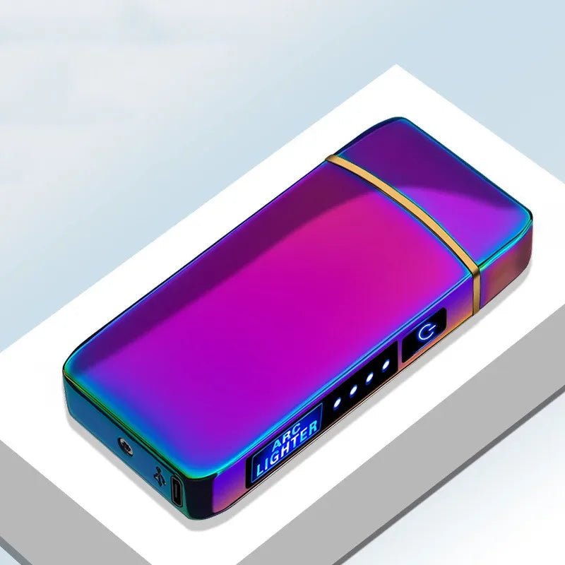 Lifestyle shot of the windproof usb lighter outdoors in breezy weather [[lstfy-media:16]]