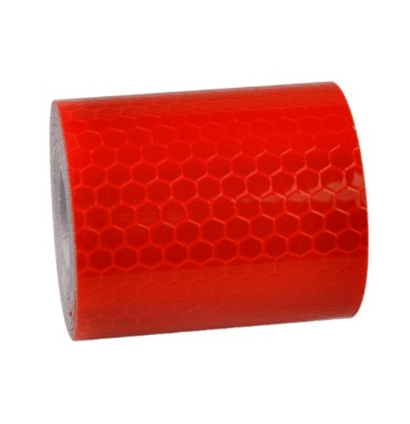 High-visibility PVC reflective tape 5 cm x 3 m packaged and ready