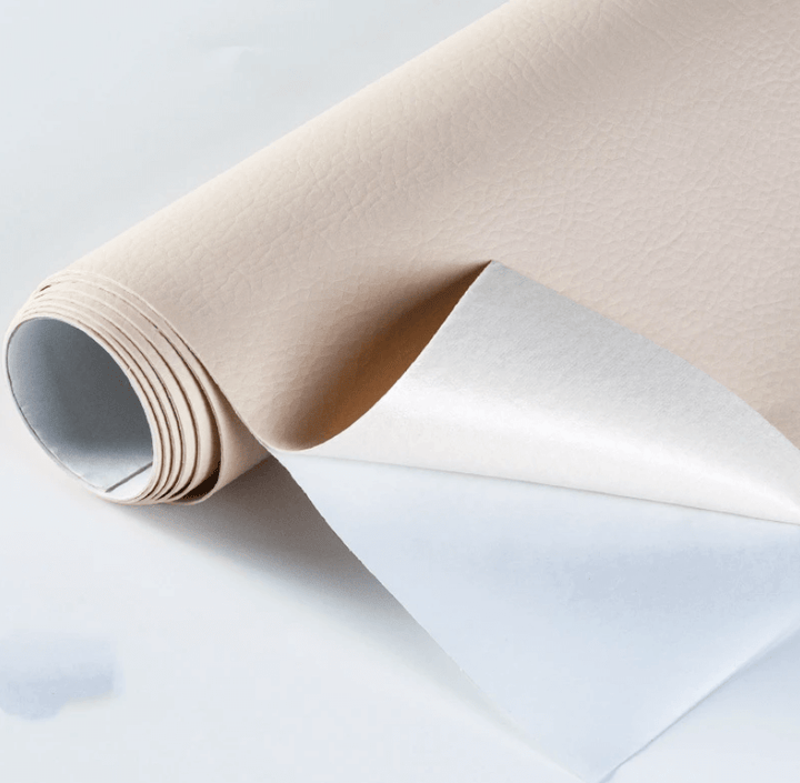 Easy peel and stick leather repair patch for home improvement