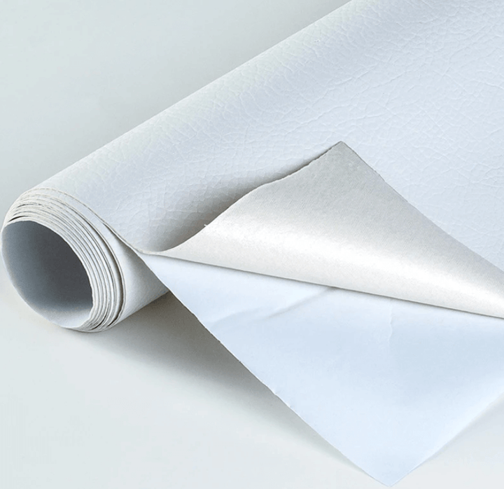Complete kit of self-adhesive leather repair patches for furniture