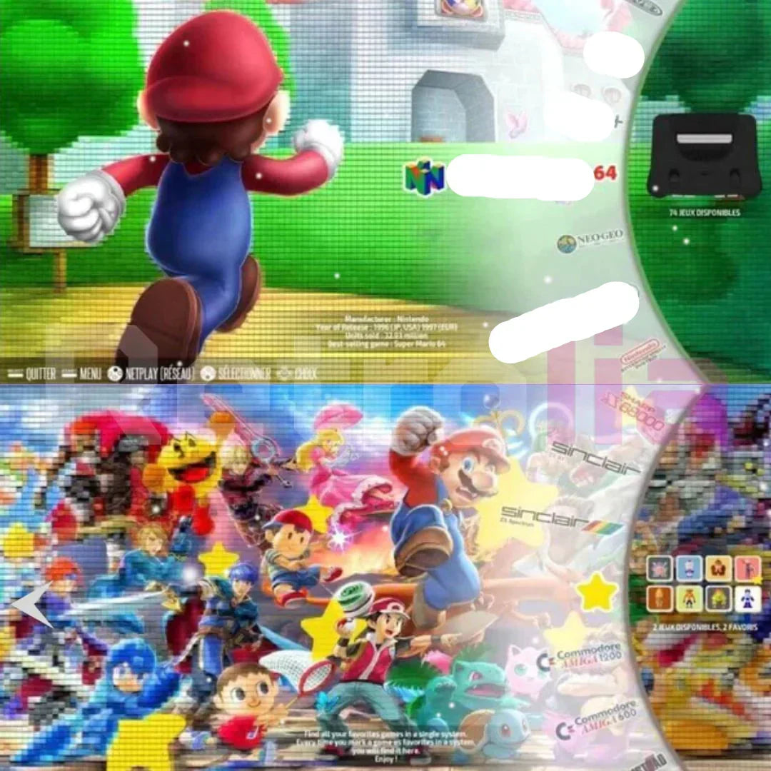 Retro game console with 4K HDMI output for classic gaming setup
