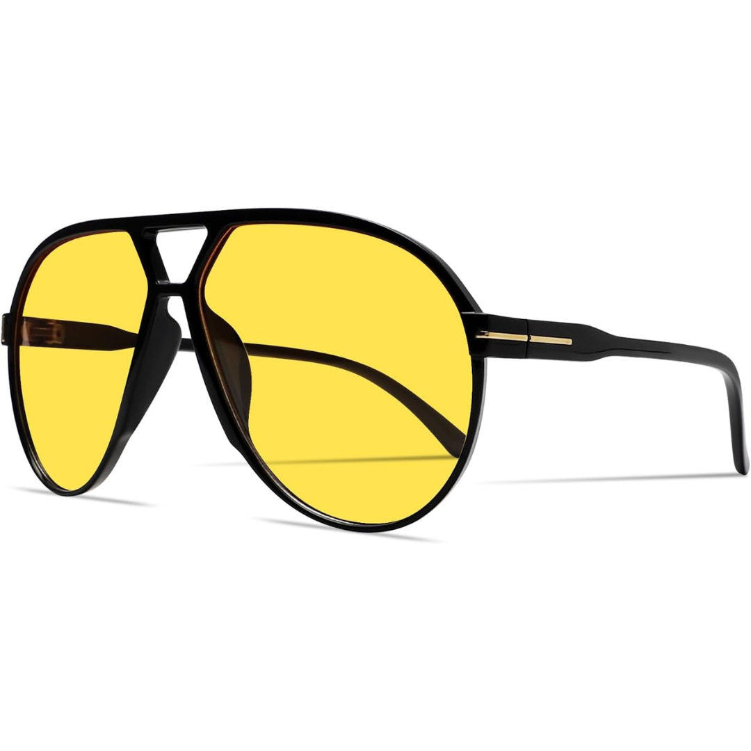 Trendy vintage aviator style sunglasses accessorized for daily wear