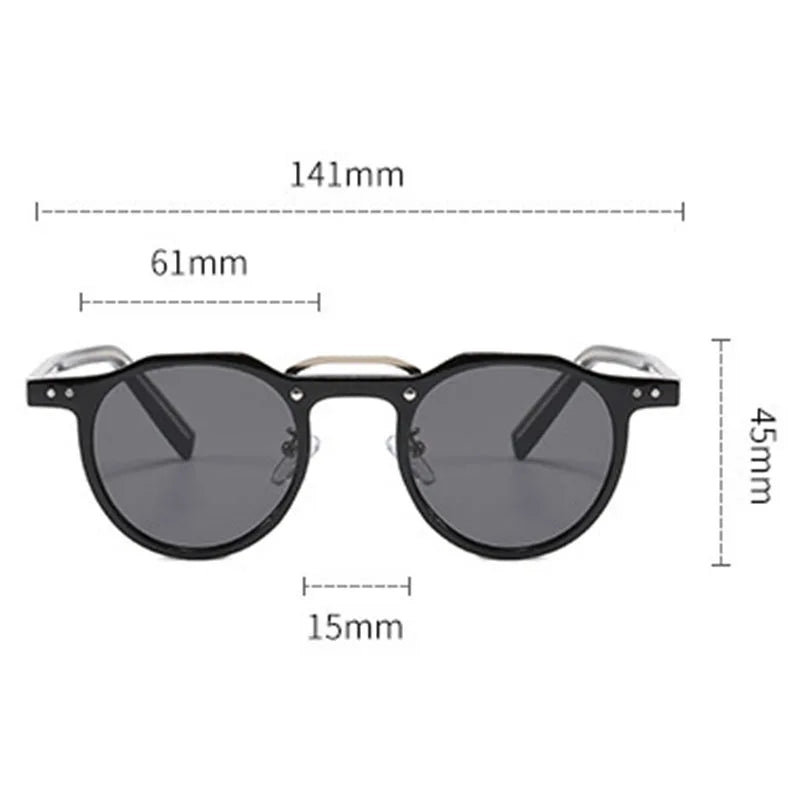 Fashionable unisex retro eyewear showcasing a timeless vintage silhouette