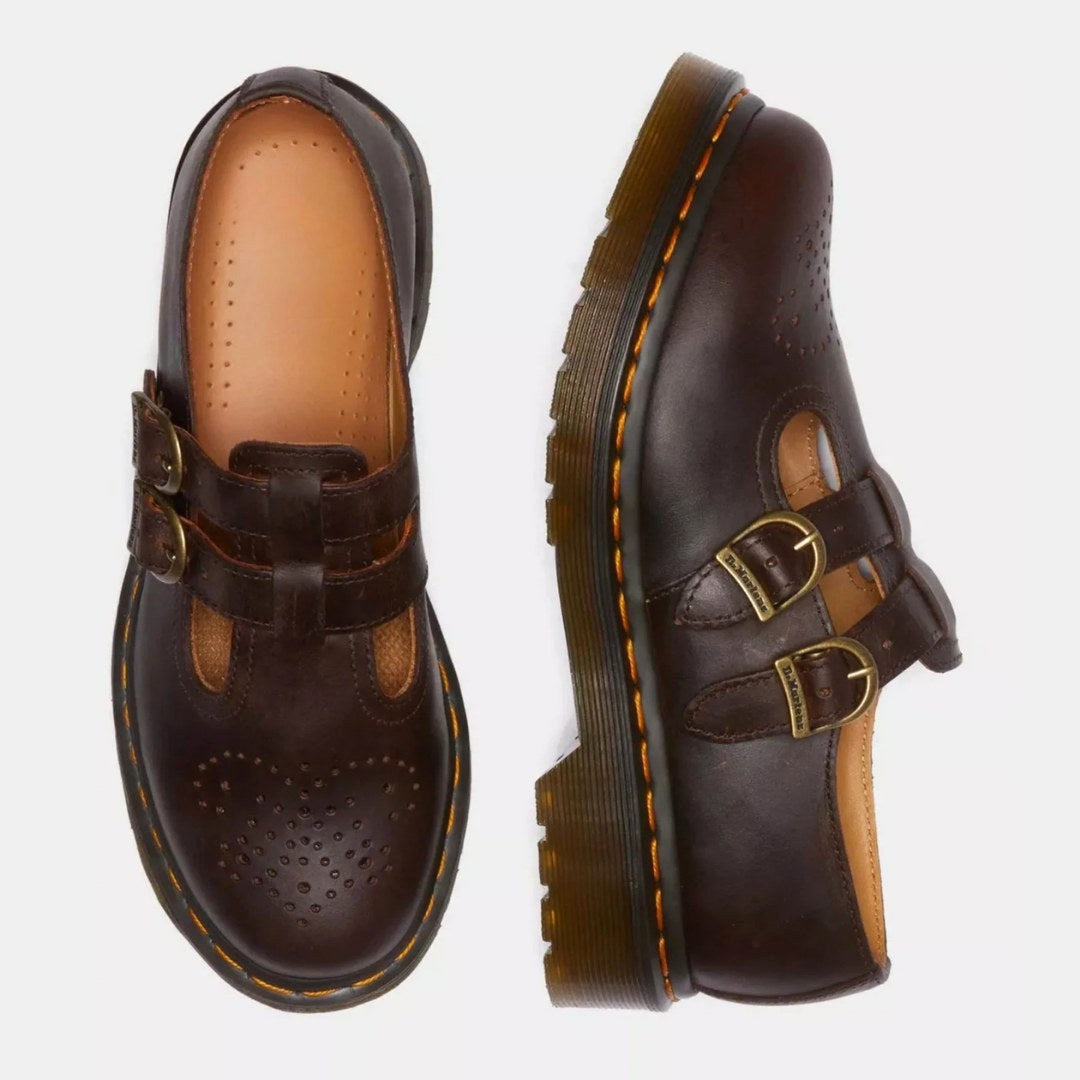 Womens fashion footwear with classic Mary Jane silhouette