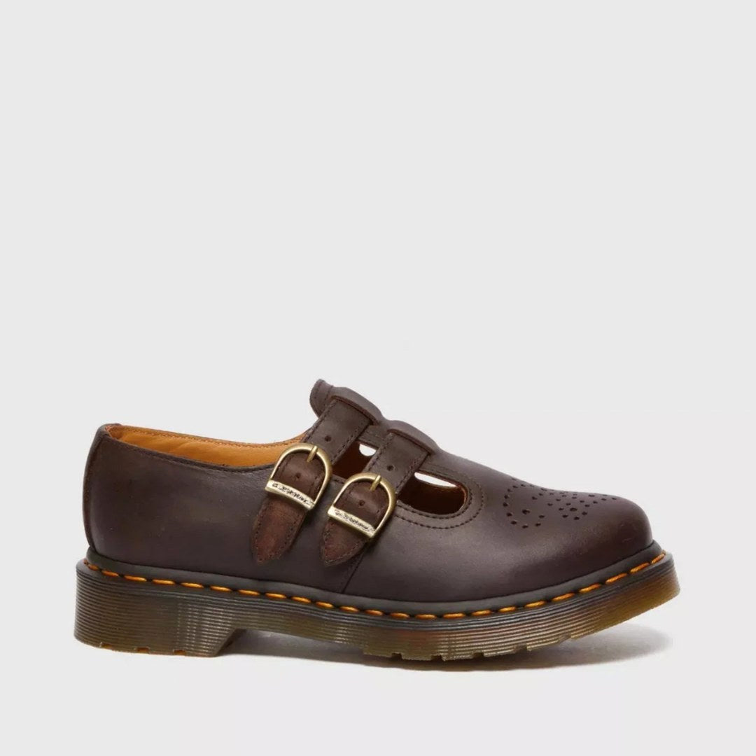 Complete pair of womens Mary Jane flats ready for styling