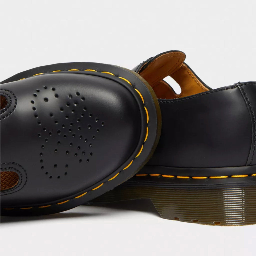 Platform flats featuring cute heart detail and secure straps