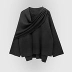 Lora | Women’s Cowl Neck Long Sleeve Cape Coat