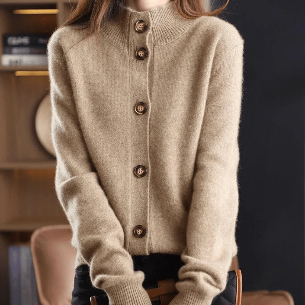 Sheena | Women’s Mock Neck Cardigan
