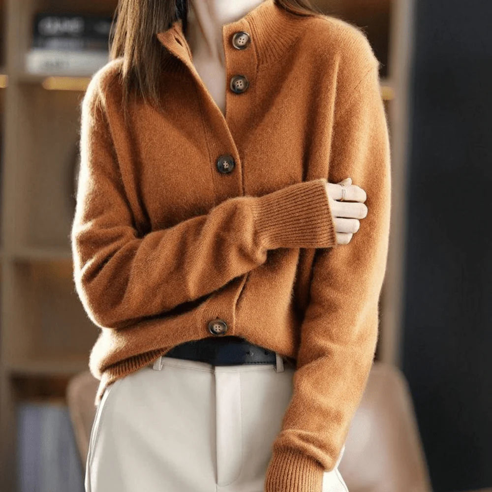 Sheena | Women’s Mock Neck Cardigan