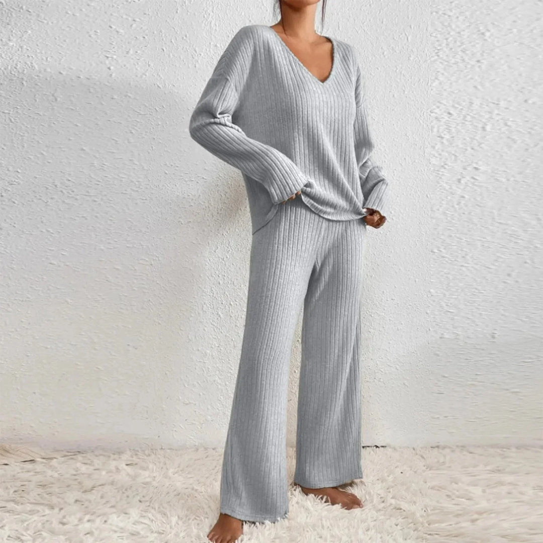 Womens clothing two piece set folded neatly to show quality