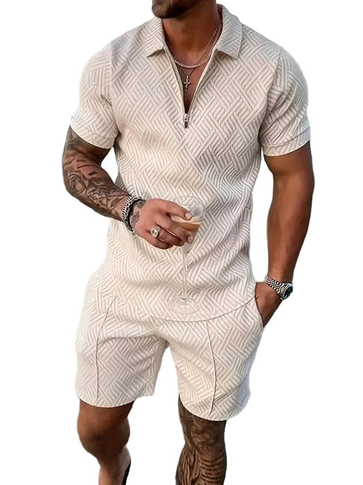 Menswear shorts set ideal for warm weather and summer outings