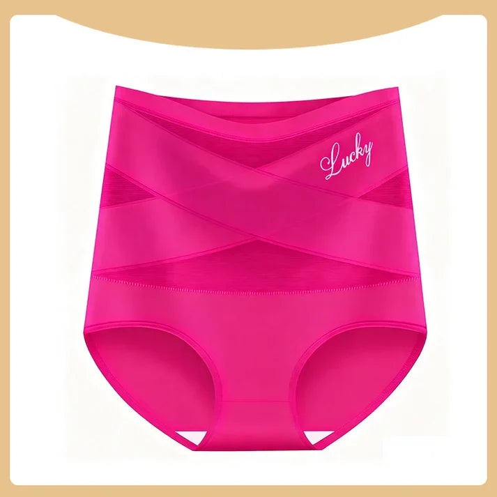 Overhead arrangement of seamless sculpting briefs in various shades