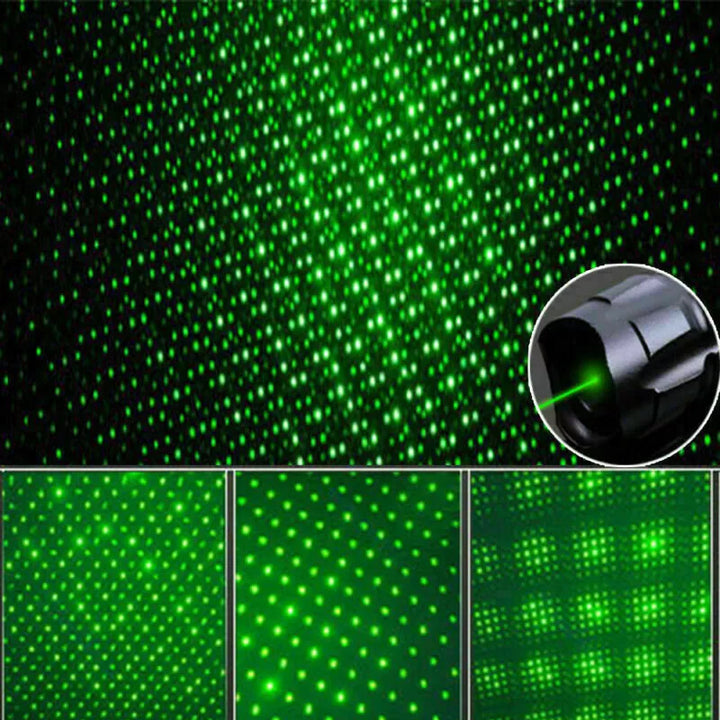 Compact black high precision laser pointer with USB charging port
