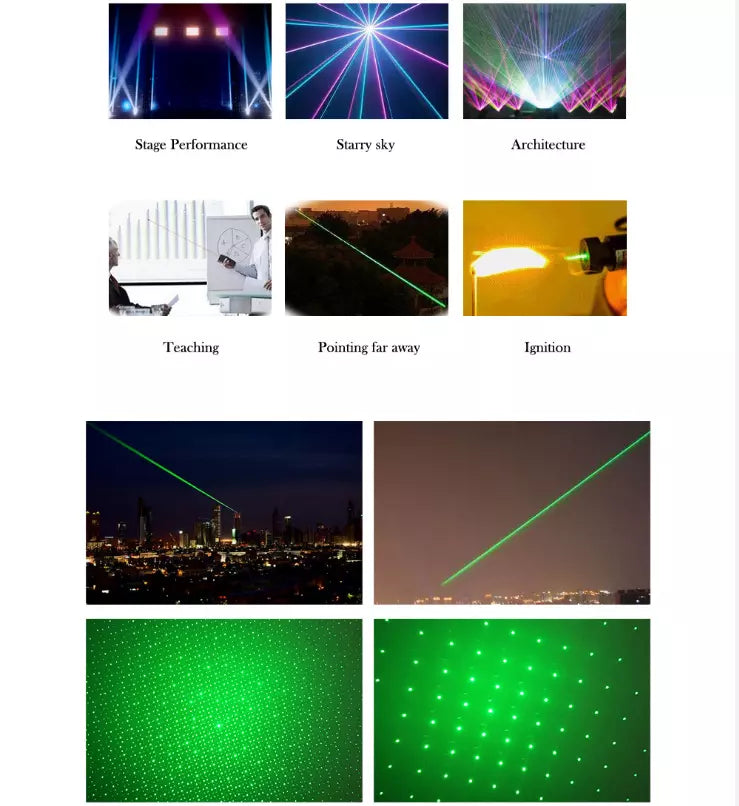 Bright green laser pointer pen ideal for astronomy and stargazing