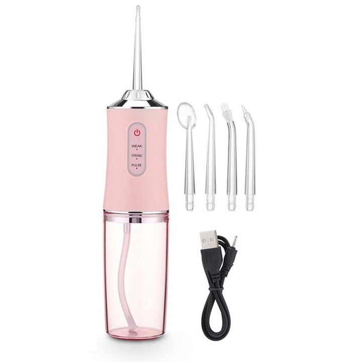 Rechargeable oral irrigator ideal for travel dental kit use