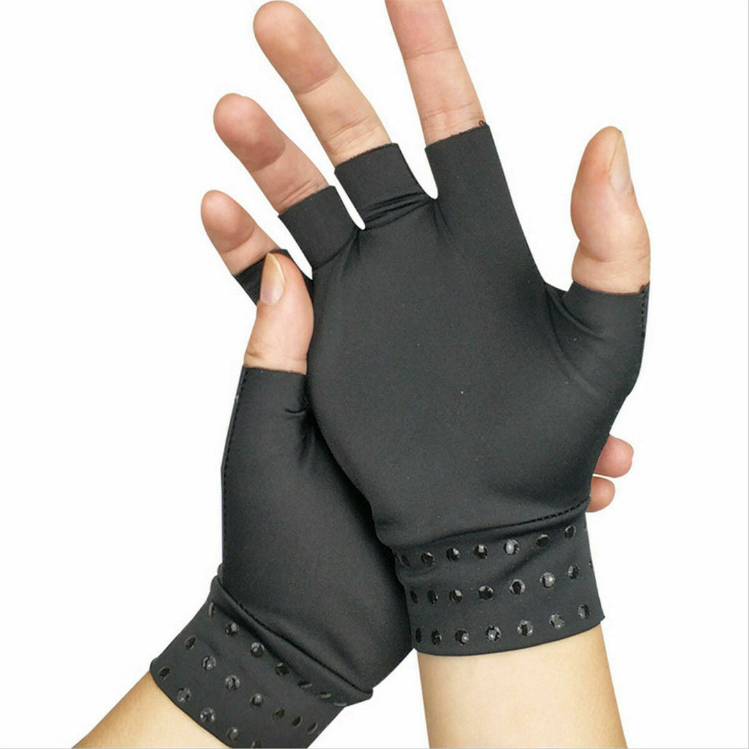 Unisex therapeutic compression gloves for arthritis and joint pain relief