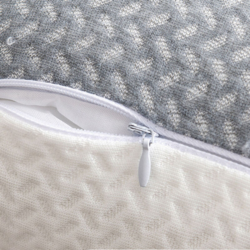 Sleep posture correction pillow angled to show ergonomic contouring
