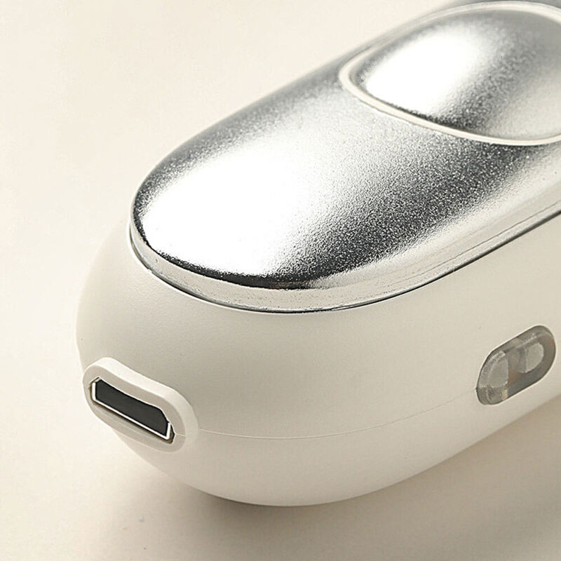 Portable sleep aid device USB charging port view for easy power-ups.