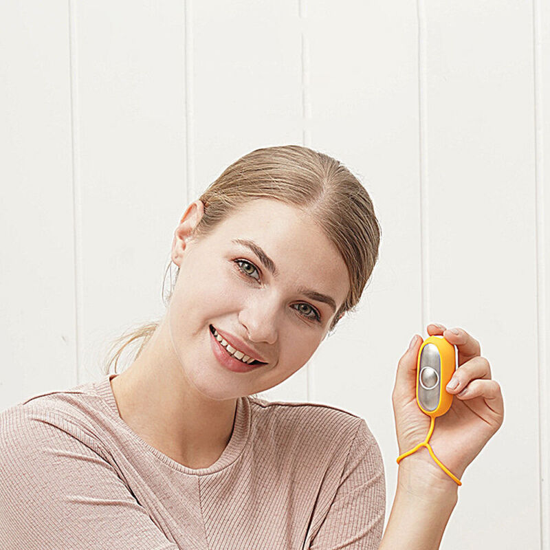 Close-up of the handheld massager contact point for natural sleep support.