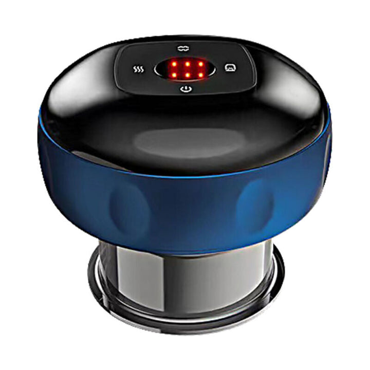 Rechargeable wellness recovery cupping device displayed with accessories
