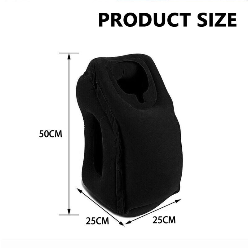Ergonomic neck support pillow for comfortable airplane travel
