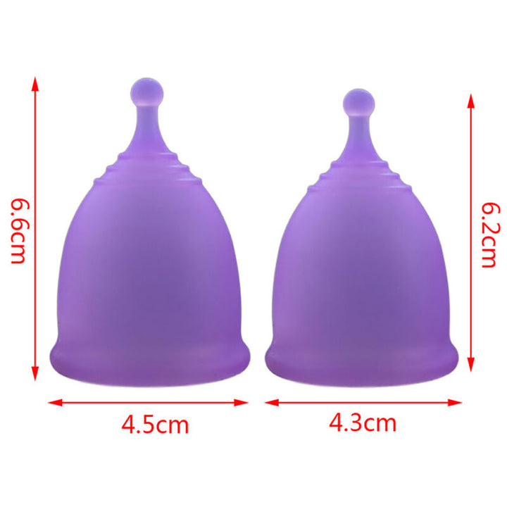 Medical silicone menstrual cup in hygienic packaging for wholesale buyers