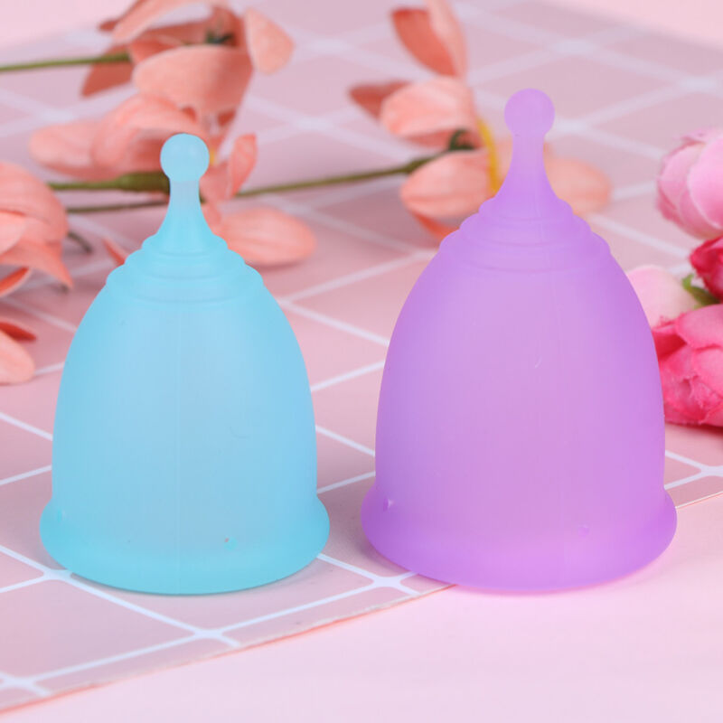 Leak-free protection menstrual cup resting on a clean white surface