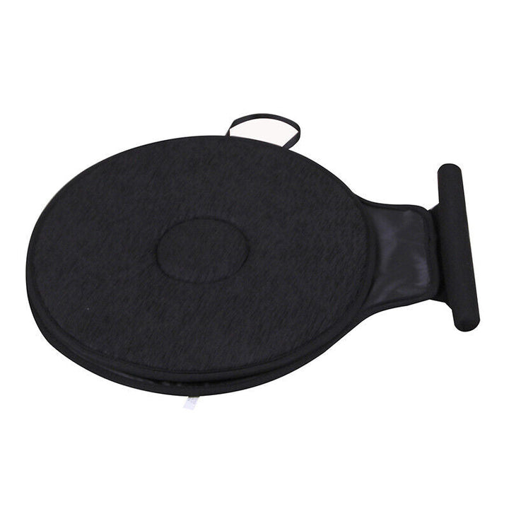 Universal swivelling car seat cushion for easy mobility and travel comfort