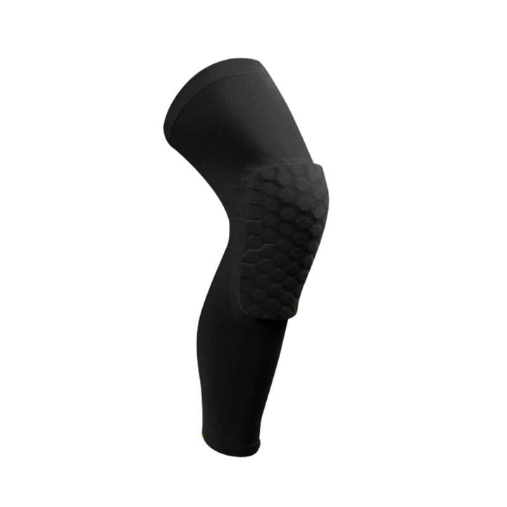 Athletic knee sleeve folded to show soft texture and high elasticity