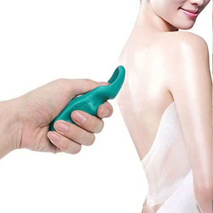 Demonstration of deep tissue massage tool targeting back tension