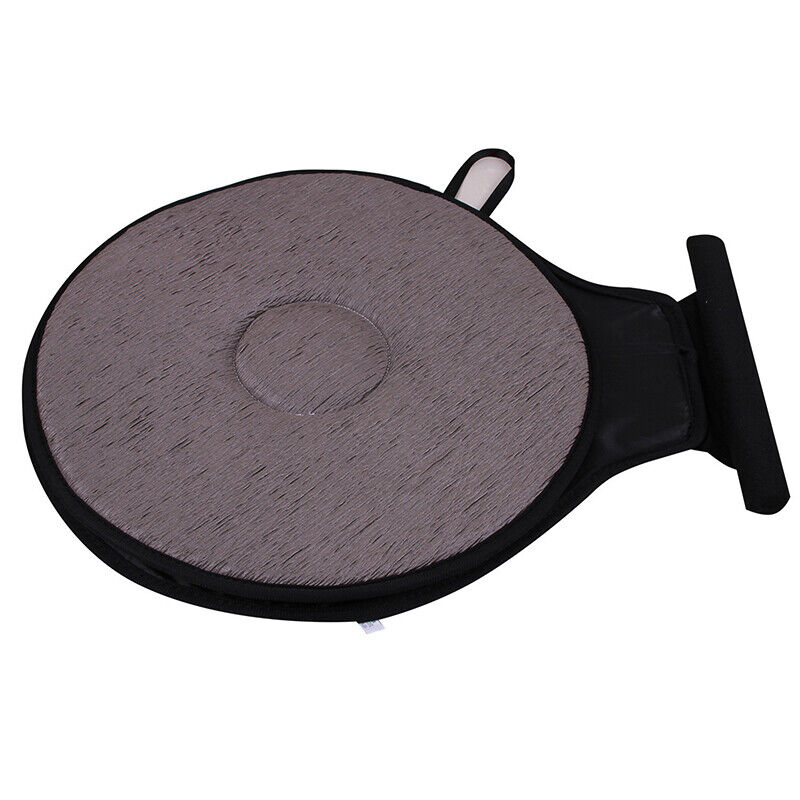 Comfortable travel seat cushion placed on car seat for back and hip relief