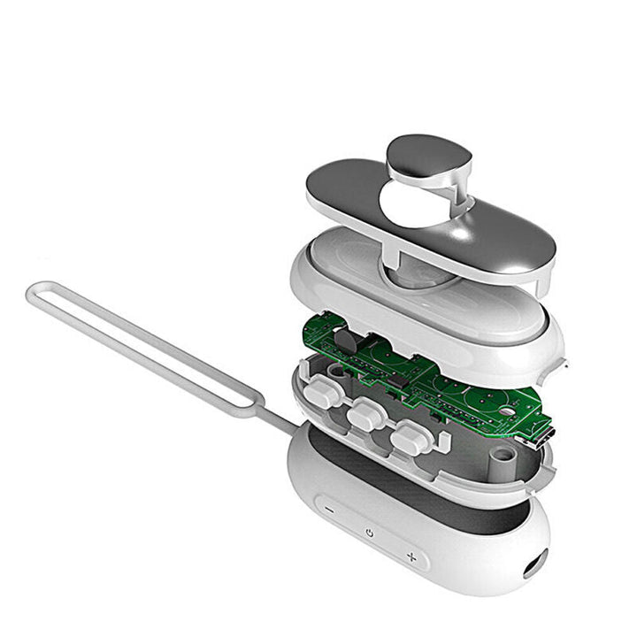 Unisex portable handheld sleep aid device showing ergonomic design and grip.