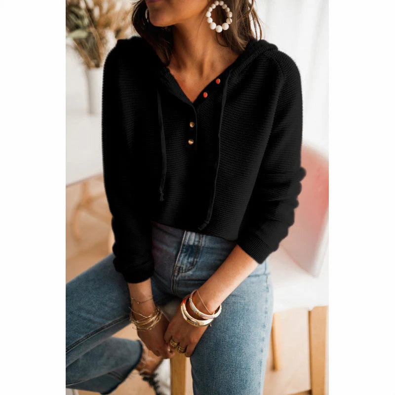 Clara | Women’s Button Front Sleeve Sweater