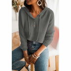 Clara | Women’s Button Front Sleeve Sweater