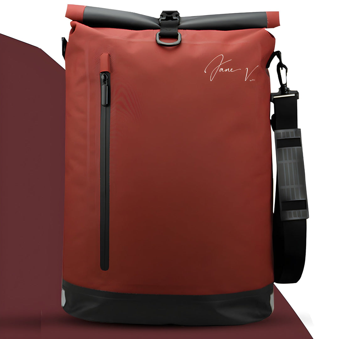 Bordeaux 3-in-1 waterproof bike bag and rucksack with front zipper pocket
