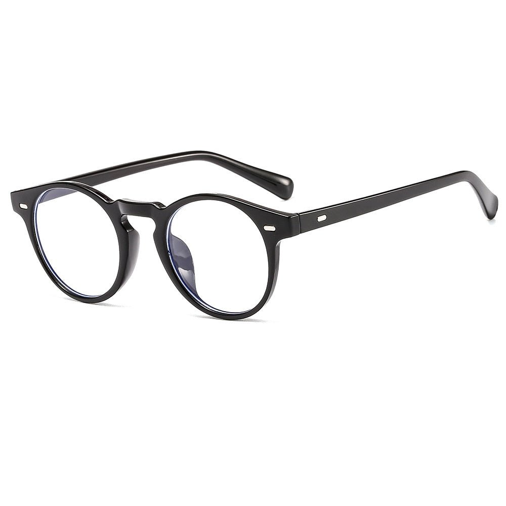Unisex anti blue light computer glasses in classic black frame