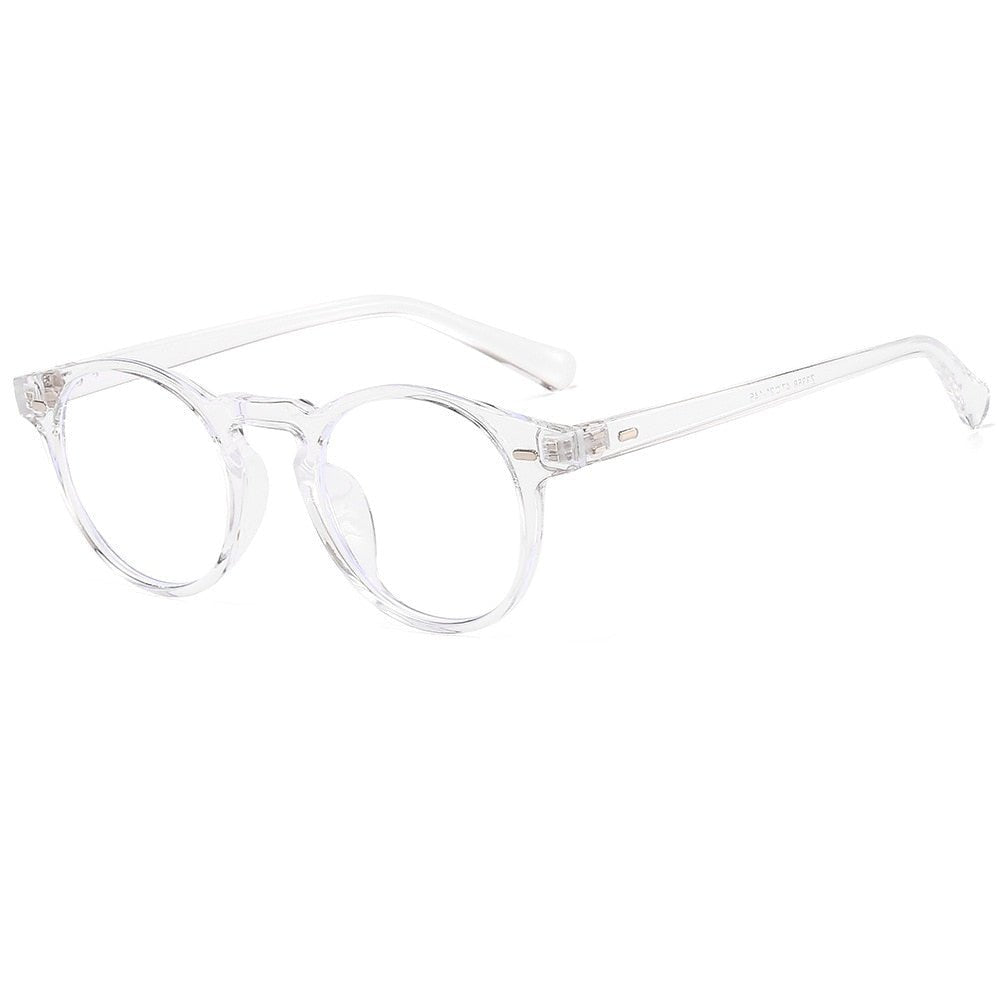 Transparent clear frame anti blue light computer glasses