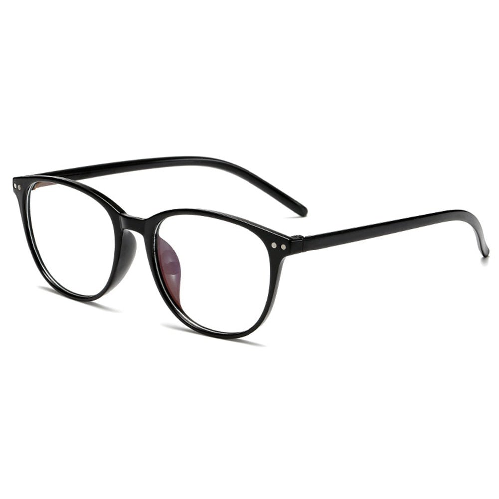 Side view of anti glare screen glasses with lightweight frame