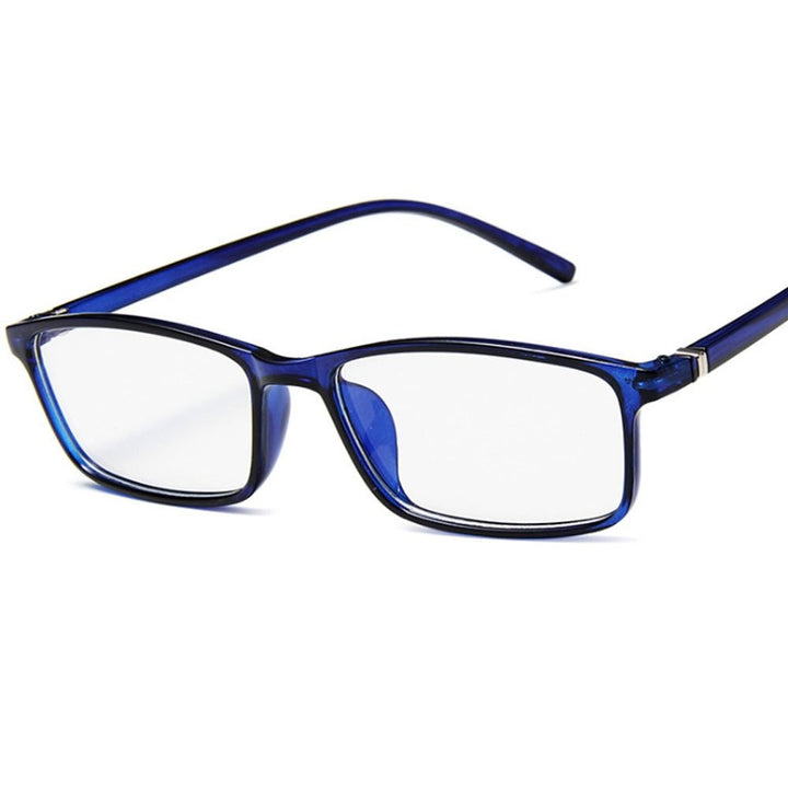 Blue light blocking glasses showcasing hinges and durable build