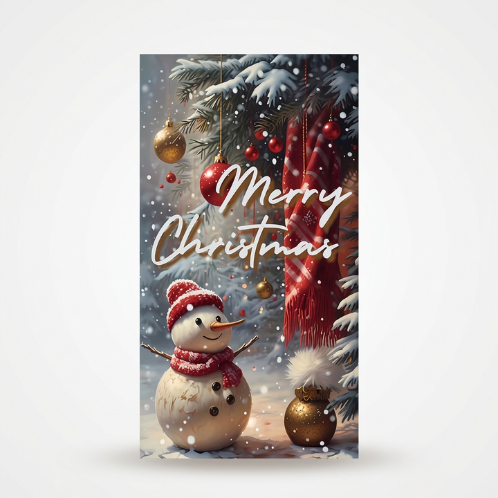 Festive Christmas door cover with Santa Claus holiday banner design for winter home decor