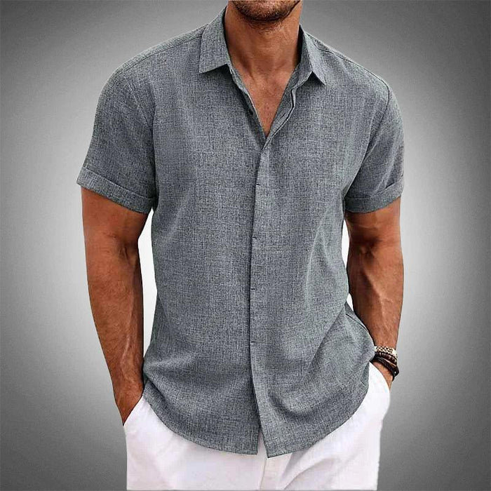 Stylish mens shirt styled for warm weather