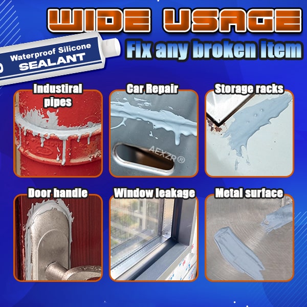 Professional waterproof silicone sealant tube for home repair and weather resistant seals