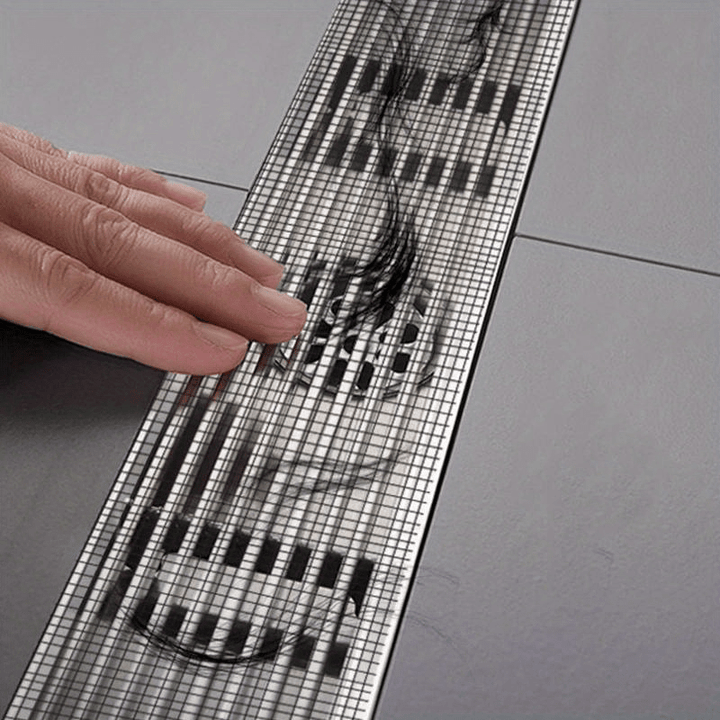 Pack of 5m drain protection grid mesh roll showing texture and adhesive backing