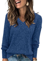 Anna | Women’s V-Neck Oversized Sweater