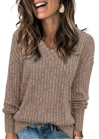 Anna | Women’s V-Neck Oversized Sweater