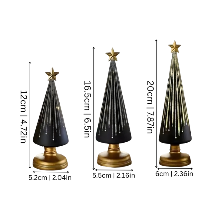 Festive LED Christmas tree light showing colorful gradient holiday decor